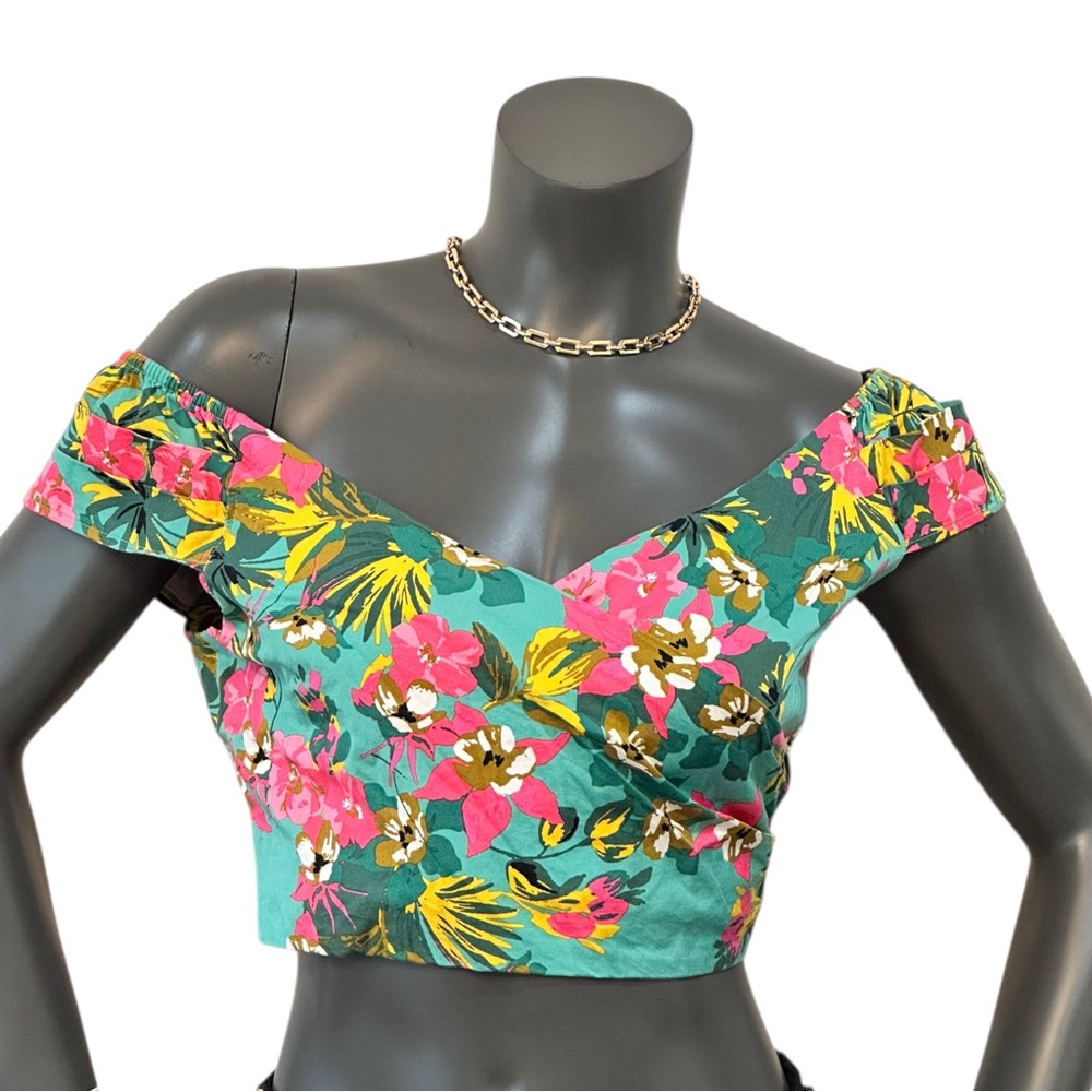 Floral Off-Shoulder CropTop